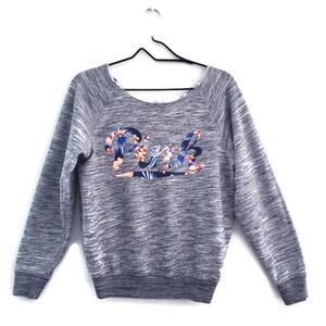 Pink Victoria Secrets Women's Scoop Neck Logo Sweat Shirt Gray XS